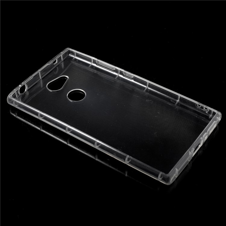 Drop-proof Clear Soft TPU Protective Case Cover for Sony Xperia L2 - Transparent-3