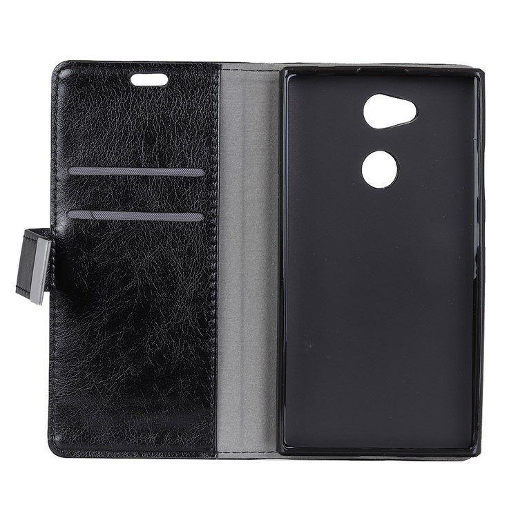 Textured Leather Wallet Case for Sony Xperia L2 - Black-2