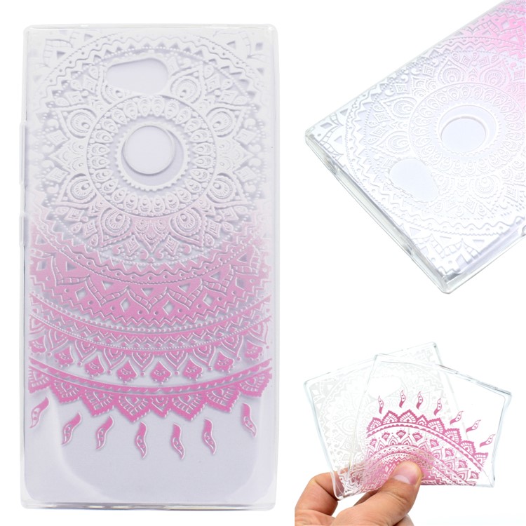 Pattern Printing Soft TPU Back Casing for Sony Xperia L2 - Ethnic Style-1