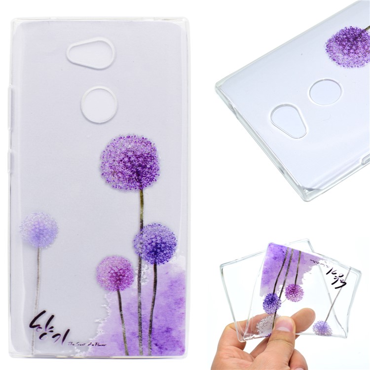 Pattern Printing Soft TPU Phone Case Accessory for Sony Xperia L2 - Dandelion-1