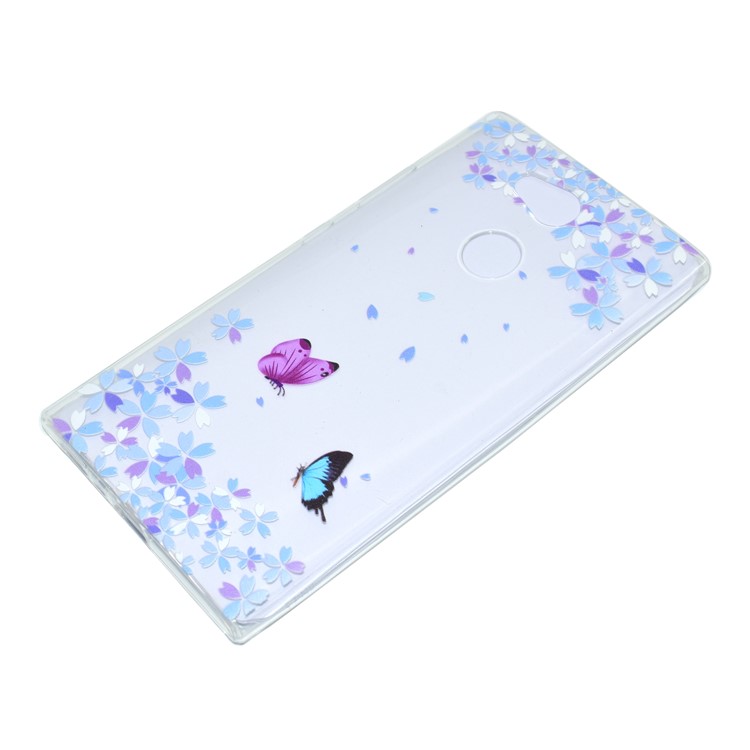 Pattern Printing Soft TPU Protection Mobile Shell for Sony Xperia L2 - Two Butterflies-3
