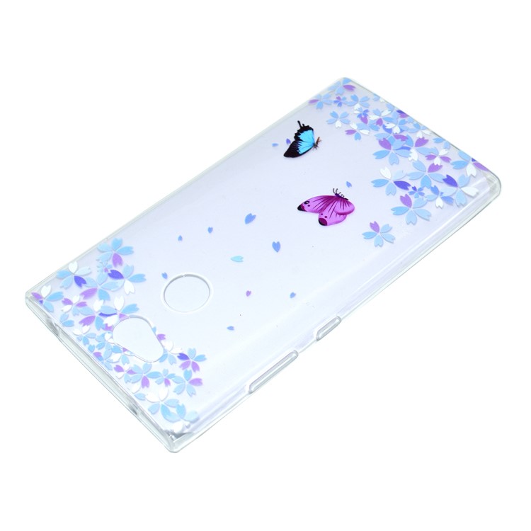 Pattern Printing Soft TPU Protection Mobile Shell for Sony Xperia L2 - Two Butterflies-4