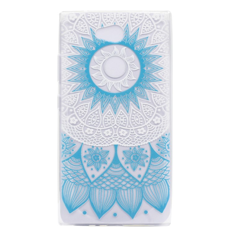 Pattern Printing Soft TPU Cell Phone Cover for Sony Xperia L2 - Blue Mandala-2