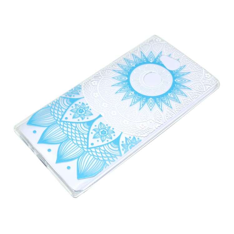 Pattern Printing Soft TPU Cell Phone Cover for Sony Xperia L2 - Blue Mandala-3