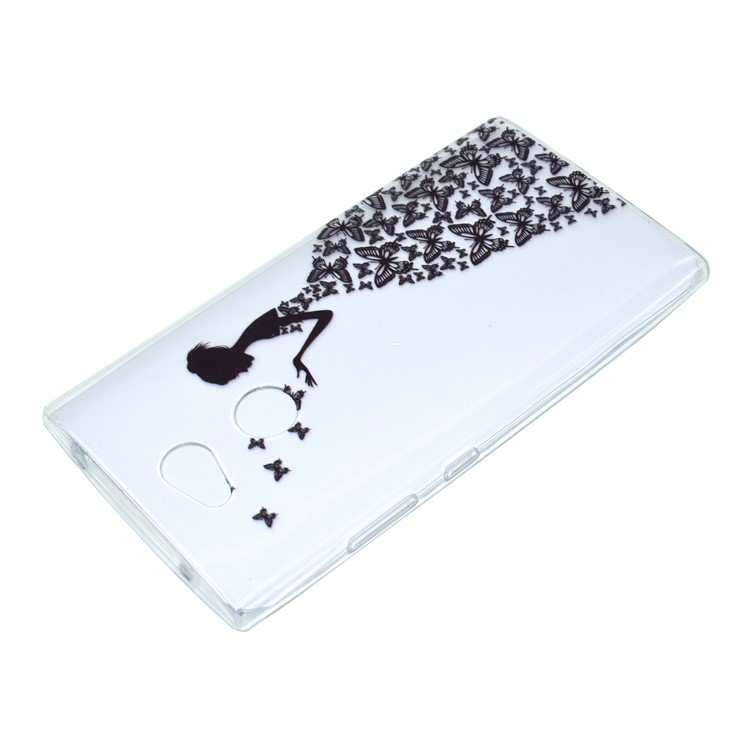 Pattern Printing Soft TPU Cell Phone Case for Sony Xperia L2 - Butterfly Girl-4