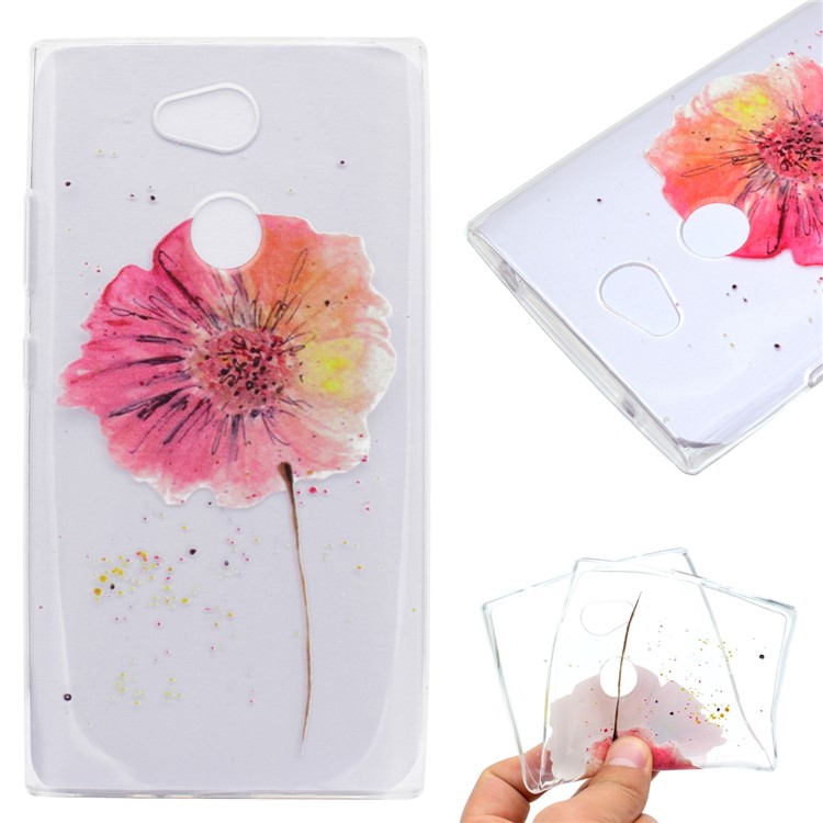 Pattern Printing TPU Flexible Case for Sony Xperia XA2 Ultra - Beautiful Flowers-1