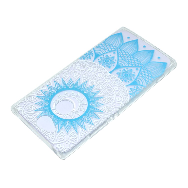 Pattern Printing Soft TPU Gel Case for Sony Xperia XA2 - Blue Mandala-4