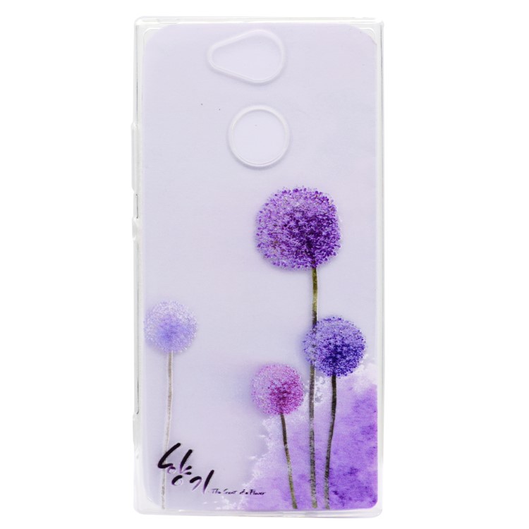 Pattern Printing Flexible TPU Phone Case for Sony Xperia XA2 - Dandelion-2