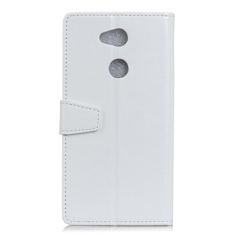 Crazy Horse Texture Wallet Stand Leather Cover for Sony Xperia L2 - White-2