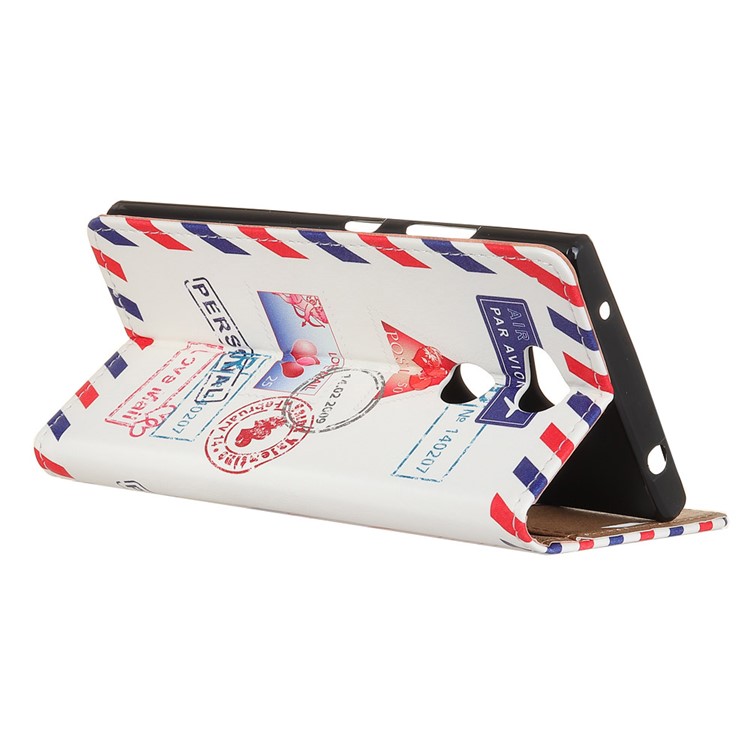 For Sony Xperia L2 Pattern Printing Wallet Leather Flip Cover Shell - Personal Love Mail-3