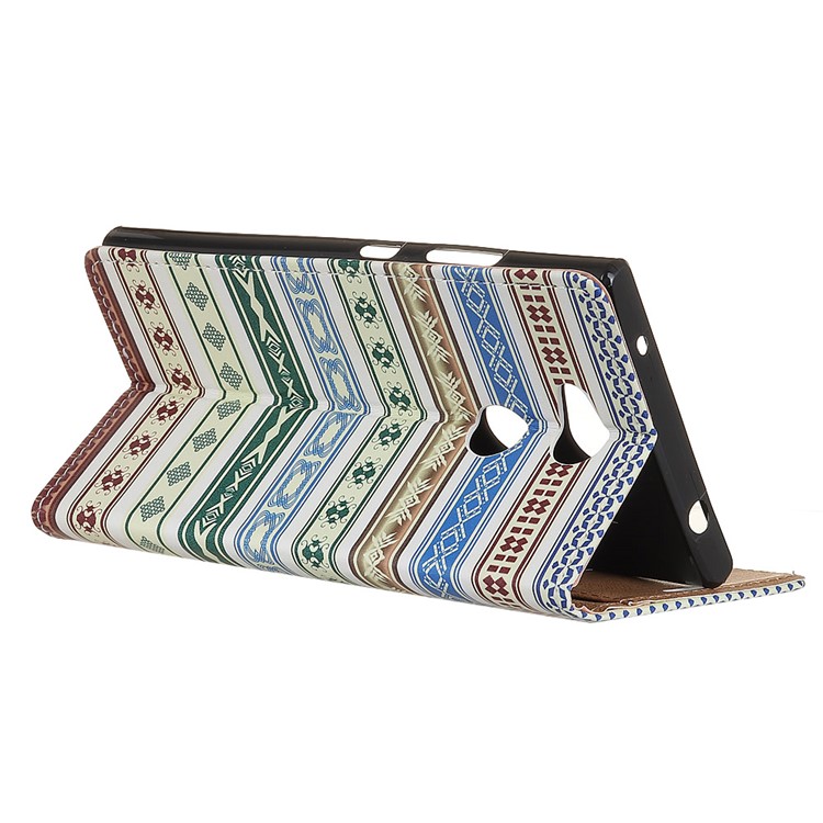 For Sony Xperia L2 Pattern Printing Wallet Leather Mobile Phone Cover - Bohemian Pattern-3