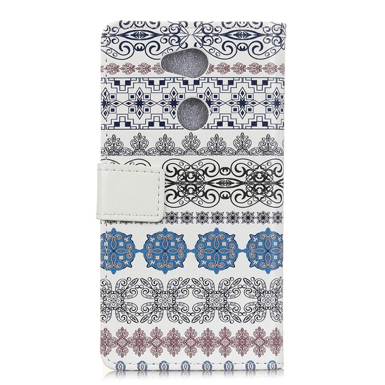 For Sony Xperia L2 Pattern Printing Wallet Leather Cell Phone Case - Ethnic Pattern-2