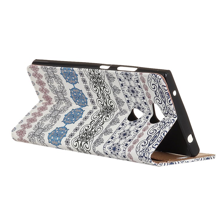 For Sony Xperia L2 Pattern Printing Wallet Leather Cell Phone Case - Ethnic Pattern-3