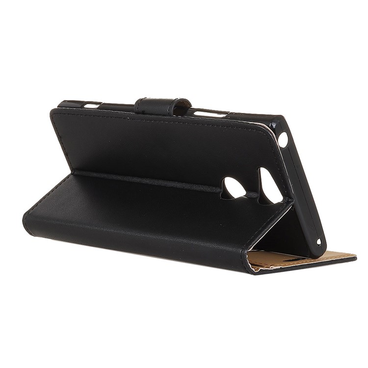 Wallet Leather Stand Case for Sony Xperia XA2 - Black-4