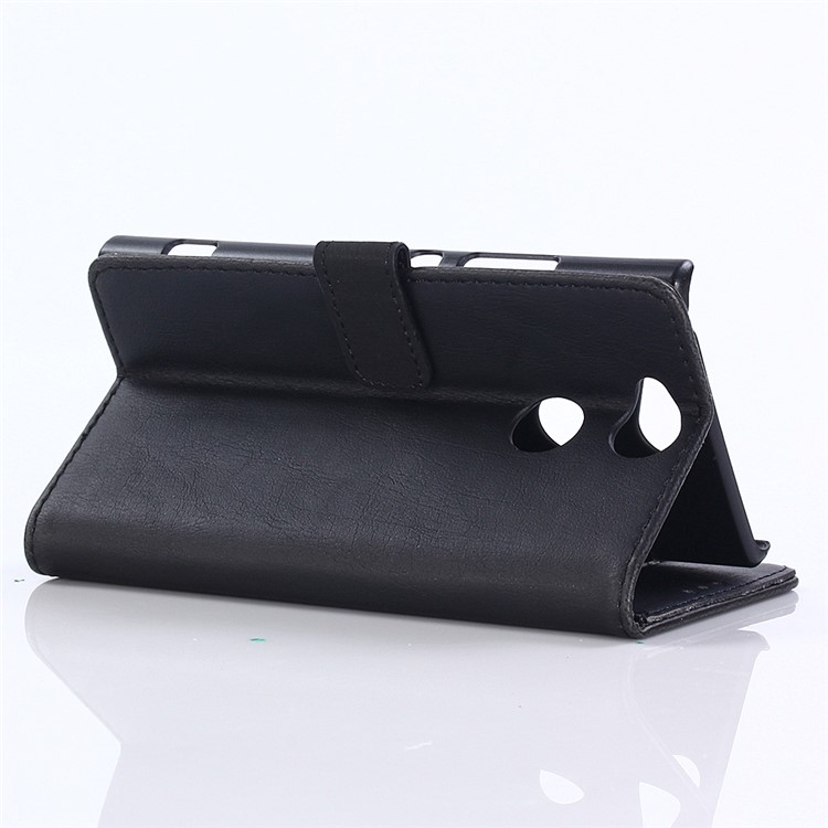 Brieftasche Im Retro-Stil Aus Leder Für Sony Xperia XA2 - Schwarz-3