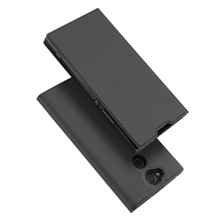 DUX DUCIS Skin Pro Series Leather Card Holder Case for Sony Xperia XA2 - Black-1