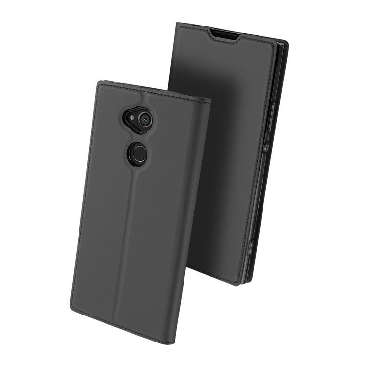 DUX DUCIS Skin Pro Series Leather Stand Case for Sony Xperia XA2 Ultra - Grey-2
