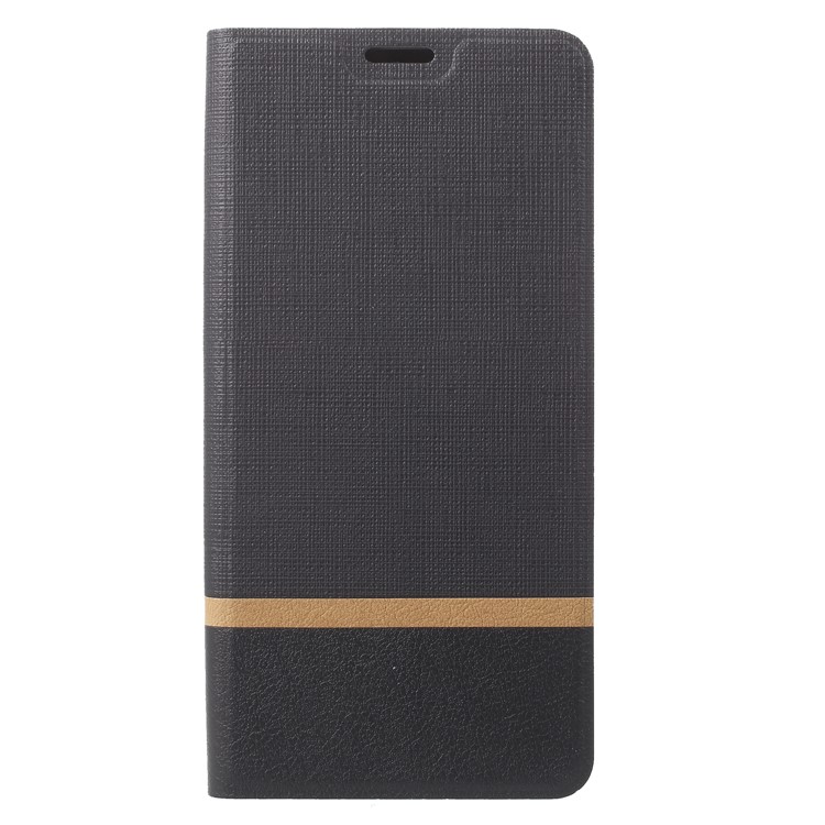 Cross Pattern Leather Card Holder Phone Case (Built-in Steel Sheet) for Sony Xperia XA2 Ultra - Black-3