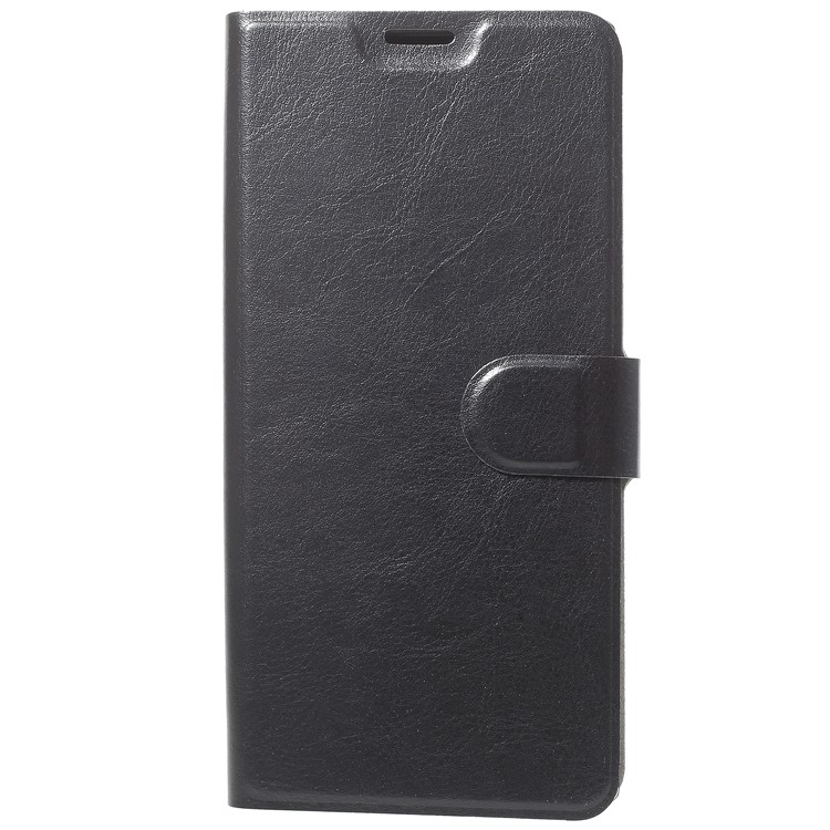For Sony Xperia XA2 Ultra Crazy Horse Texture Card Holder Leather Case (Built-in Steel Sheet) - Black-2