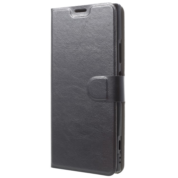 For Sony Xperia XA2 Ultra Crazy Horse Texture Card Holder Leather Case (Built-in Steel Sheet) - Black-3