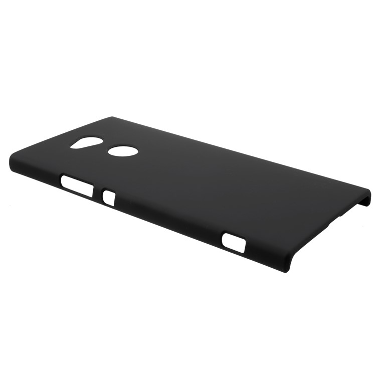 Rubberized PC Hard Phone Case for Sony Xperia XA2 Ultra - Black-3