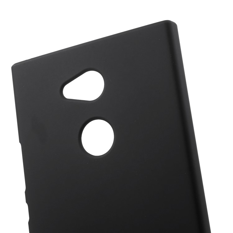 Rubberized PC Hard Phone Case for Sony Xperia XA2 Ultra - Black-4