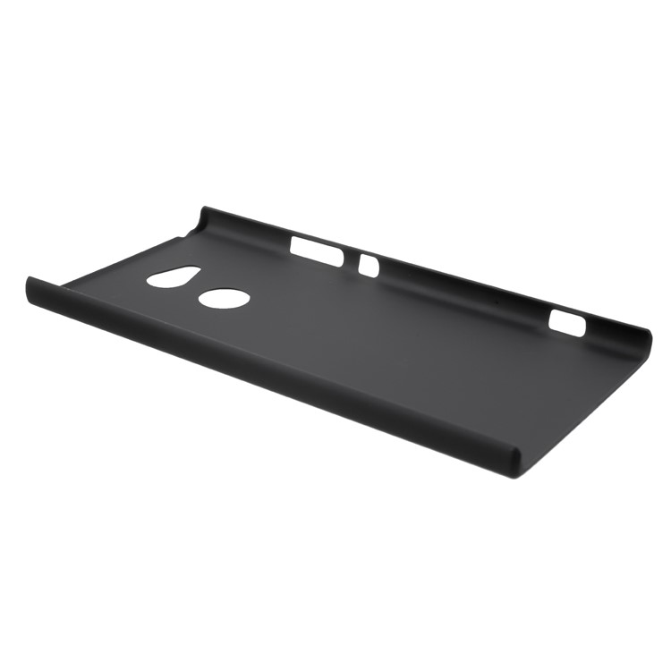 Rubberized PC Hard Phone Case for Sony Xperia XA2 Ultra - Black-6
