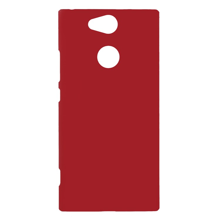Rubberized PC Hard Shell for Sony Xperia XA2 - Red-1