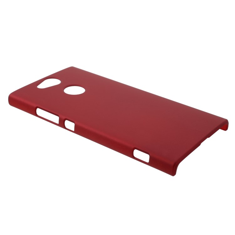 Rubberized PC Hard Shell for Sony Xperia XA2 - Red-2