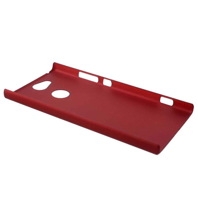 Rubberized PC Hard Shell for Sony Xperia XA2 - Red-3