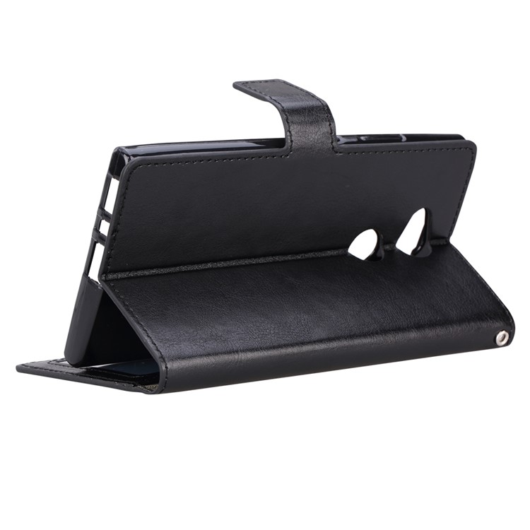 BTRCASE Crazy Horse Texture Leather Wallet Case for Sony Xperia L2 - Black-5