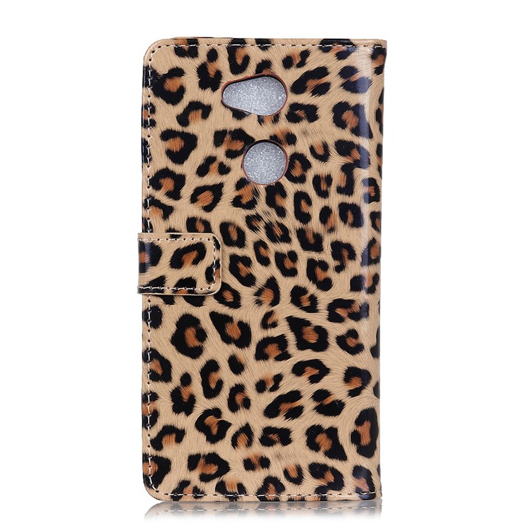 Leopard Pattern Magnetic Leather Wallet Phone Case for Sony Xperia XA2 Ultra-3
