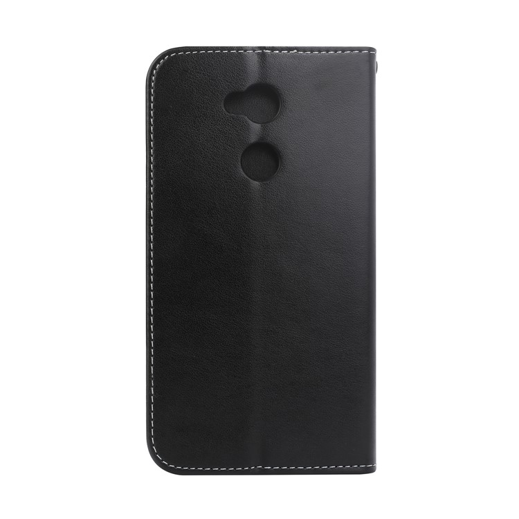 Imprint Butterfly Flower Auto-absorbed Leather Stand Case for Sony Xperia XA2 Ultra - Black-2