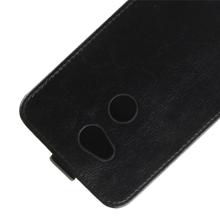 Crazy Horse Vertical Leather Card Holder Case for Sony Xperia L2 - Black-4