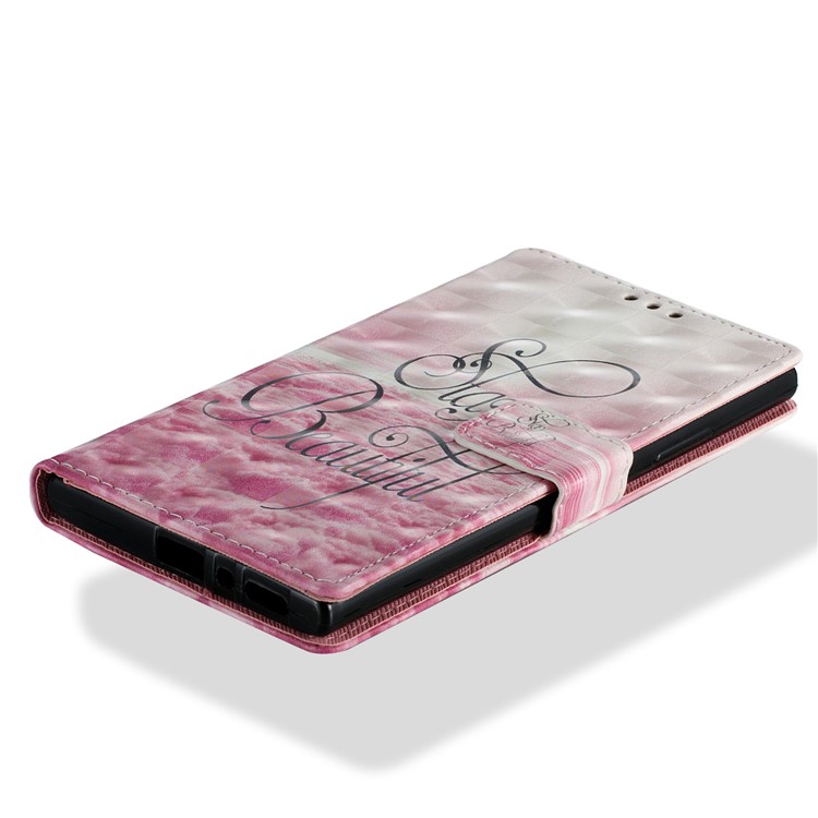 3D Pattern Printing Wallet Stand Leather Case for Sony Xperia L2 - Stay Beautiful-2