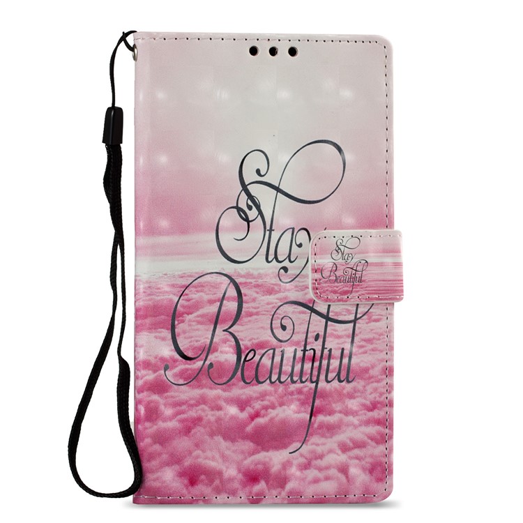 3D Pattern Printing Wallet Stand Leather Case for Sony Xperia L2 - Stay Beautiful-3