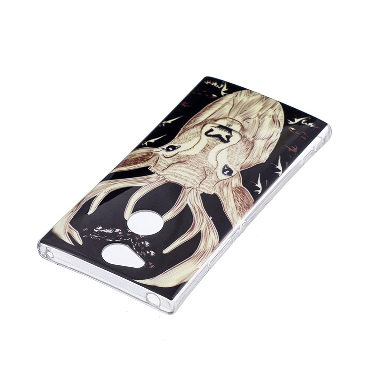 Luminous IMD Patterned Soft TPU Mobile Cover for Sony Xperia XA2 - Elk-5