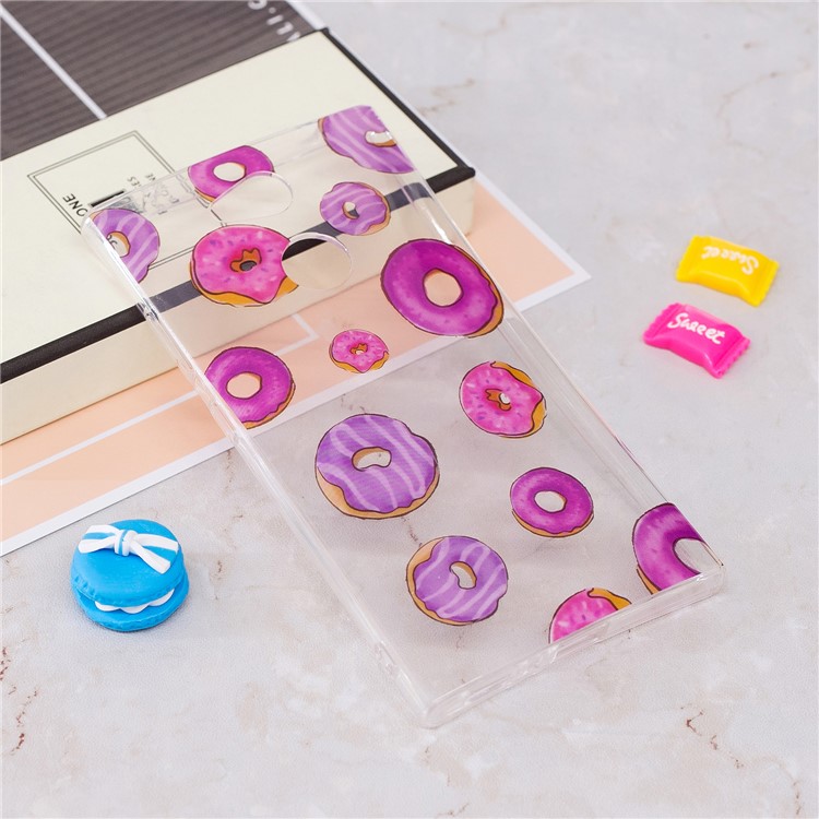 Pattern Printing IMD TPU Soft Phone Case for Sony Xperia L2 - Doughnuts-2
