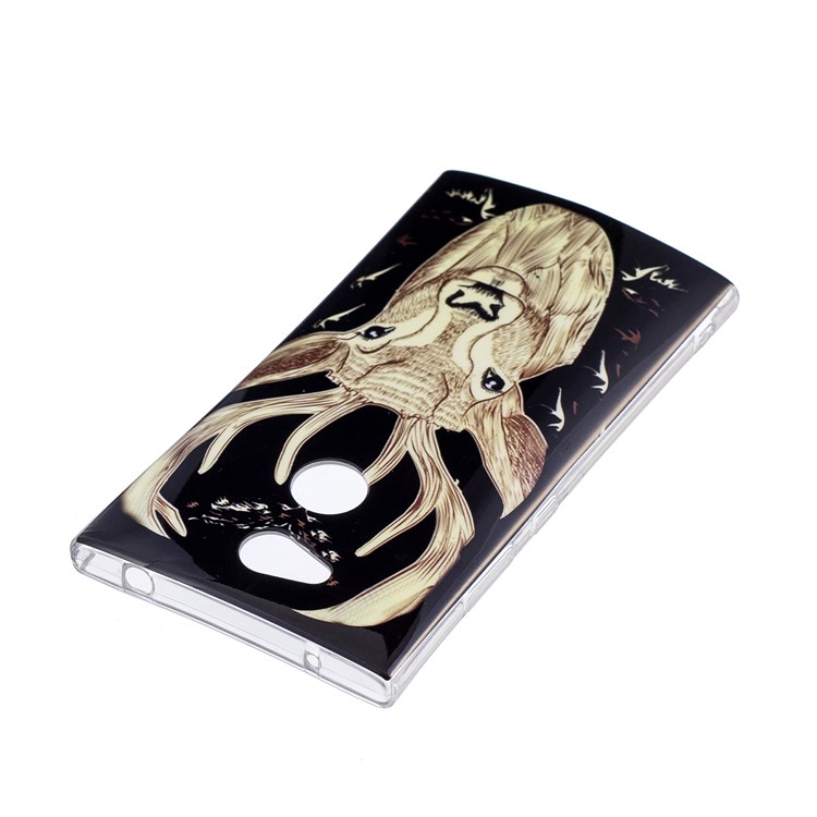 Patterned Noctilucent IMD Soft TPU Gel Casing for Sony Xperia L2 - Elk-5