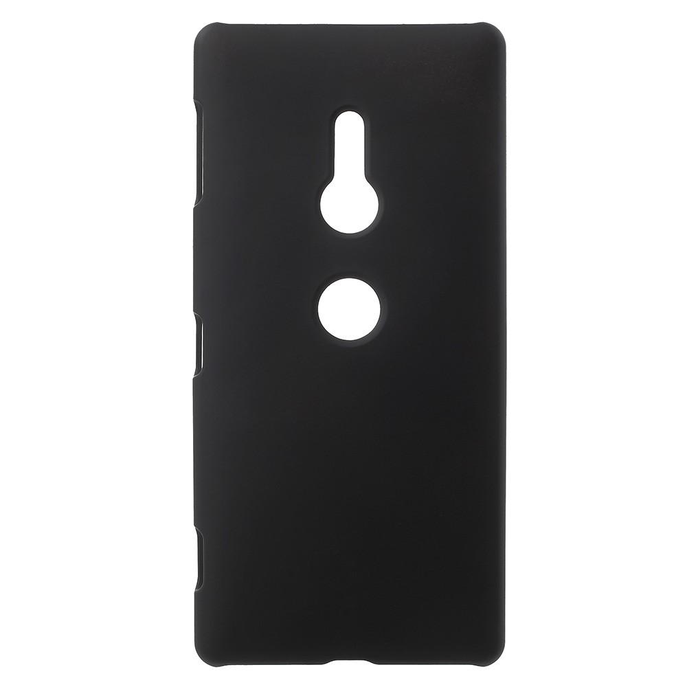 Case de Plástico Duro de Goma Para Sony Xperia XZ2 - Negro