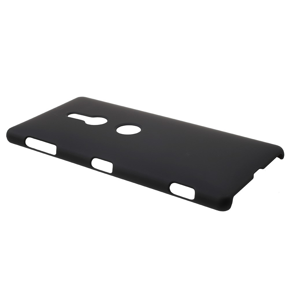 Case de Plástico Duro de Goma Para Sony Xperia XZ2 - Negro