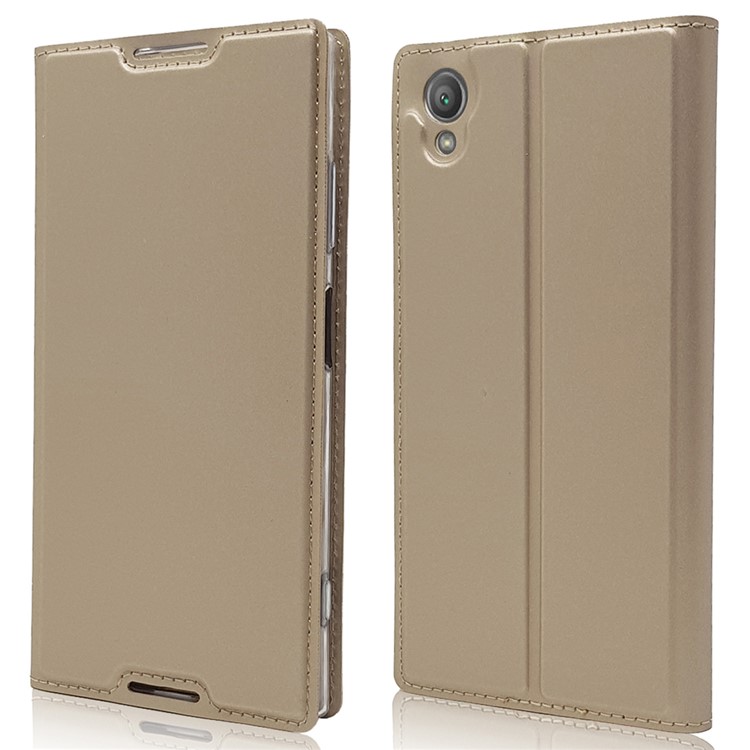 magnetic card holder leather shell with stand for sony xperia xa1 plus gold 1 - Magnetic Card Holder magnetic card holder leather shell with stand for sony xperia xa1 plus gold 1 - Magnetic Card Holder