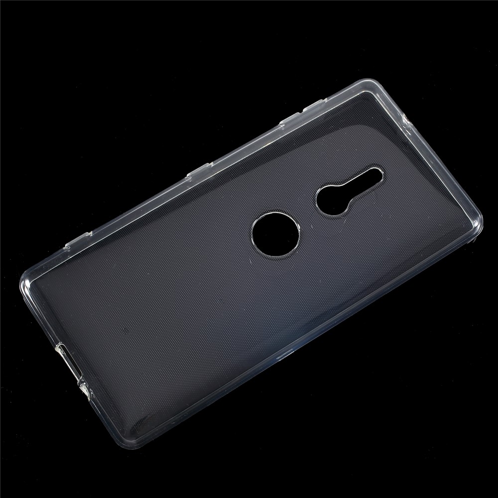 10pcs / Set Funda De Teléfono Móvil Transparente TPU Con Antideslizante Interior Para Sony Xperia XZ2 - Transparente