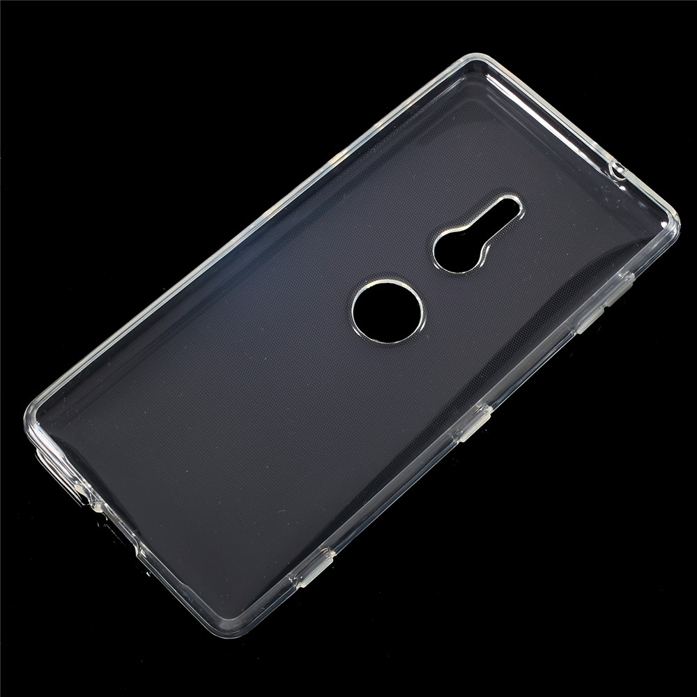 10pcs / Set Funda De Teléfono Móvil Transparente TPU Con Antideslizante Interior Para Sony Xperia XZ2 - Transparente