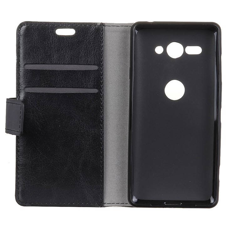 Pattern Printing Leather Wallet Case for Sony Xperia XZ2 Compact - Wolf Pattern-4