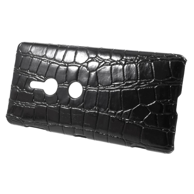 PU Leather Coated PC Hard Case for Sony Xperia XZ2 - Crocodile Texture-2