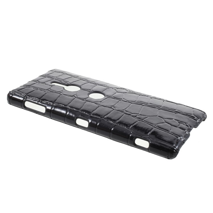 PU Leather Coated PC Hard Case for Sony Xperia XZ2 - Crocodile Texture-3