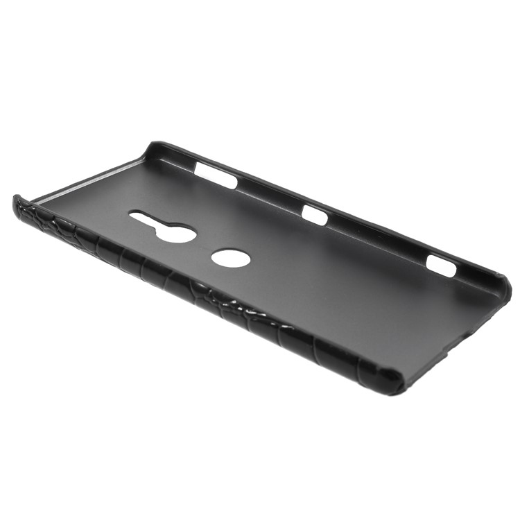 PU Leather Coated PC Hard Case for Sony Xperia XZ2 - Crocodile Texture-4