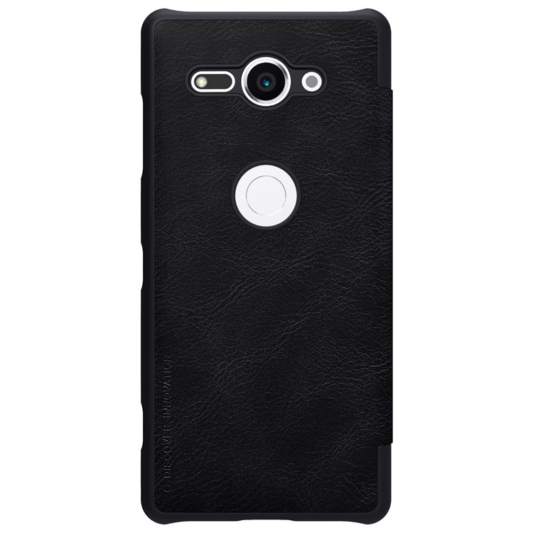 NILLKIN Qin Series Leather Card Holder Case for Sony Xperia XZ2 Compact - Black-3
