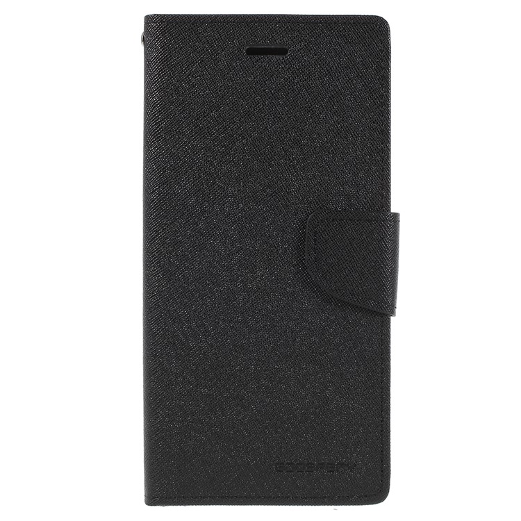 MERCURY GOOSPERY Fancy Flip Leather Wallet Flip Cover for Sony Xperia XA2 Ultra - Black-3